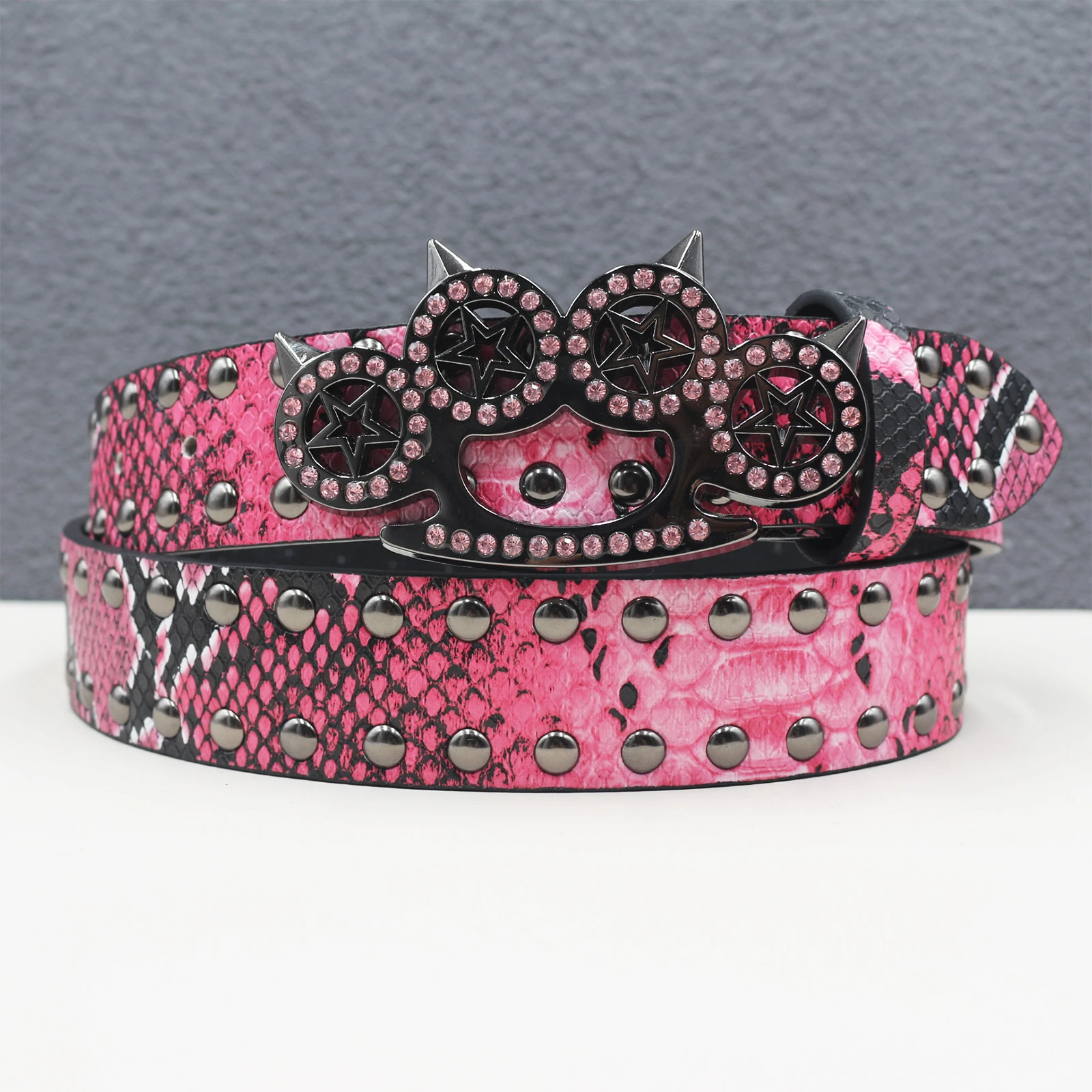 Men's Multi-Colored Y2K Cowboy Belt, Trendy Design