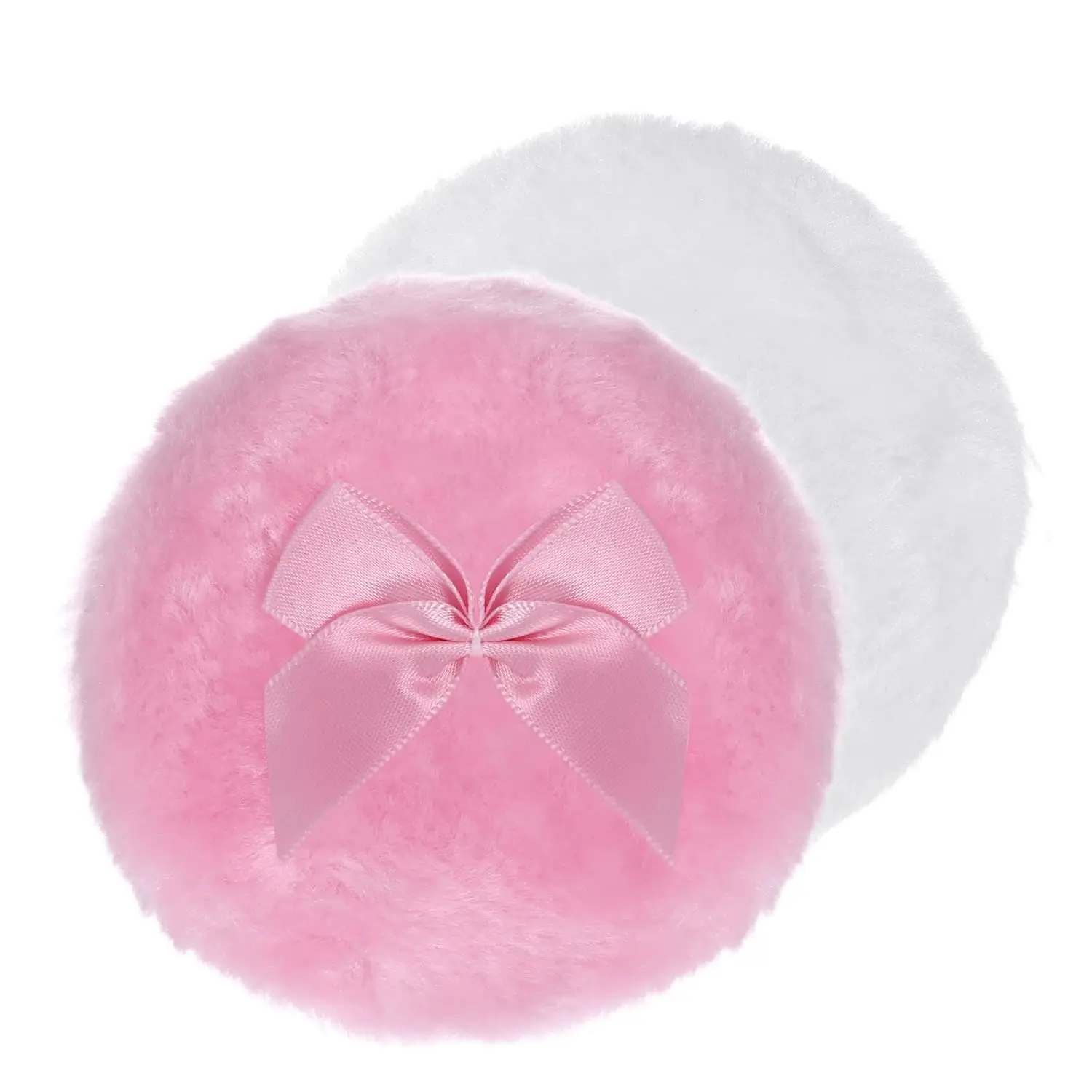 

2 Large Soft Washable Powder Puffs, 3.5 Inch for Body and Face Makeup Application