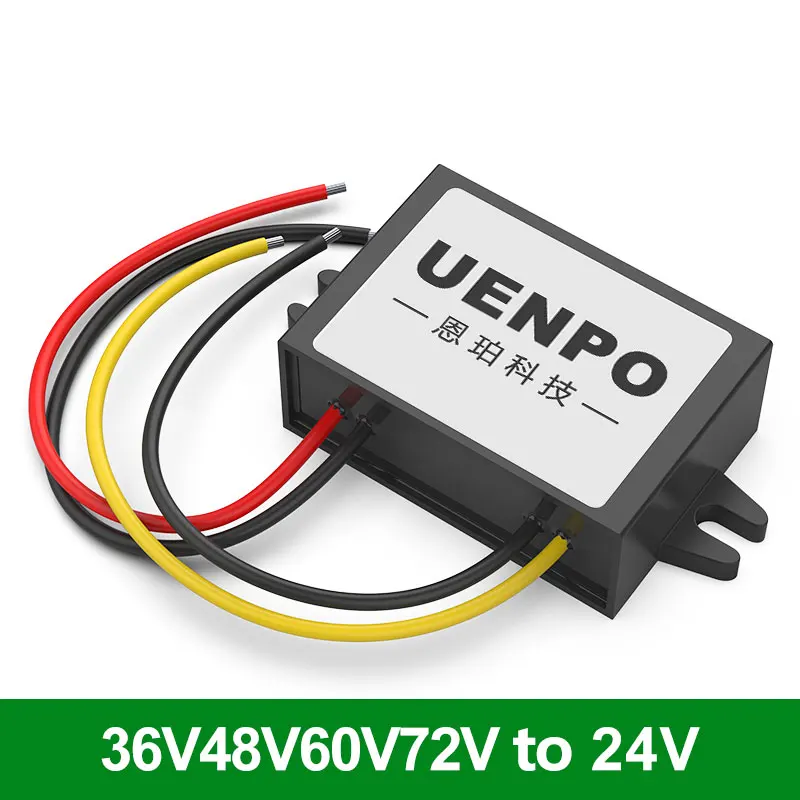 

48V to 24V converter 60V to 24V waterproof transformer module 1A-8A step-down converter DC 72V to DC 24V voltage regulator