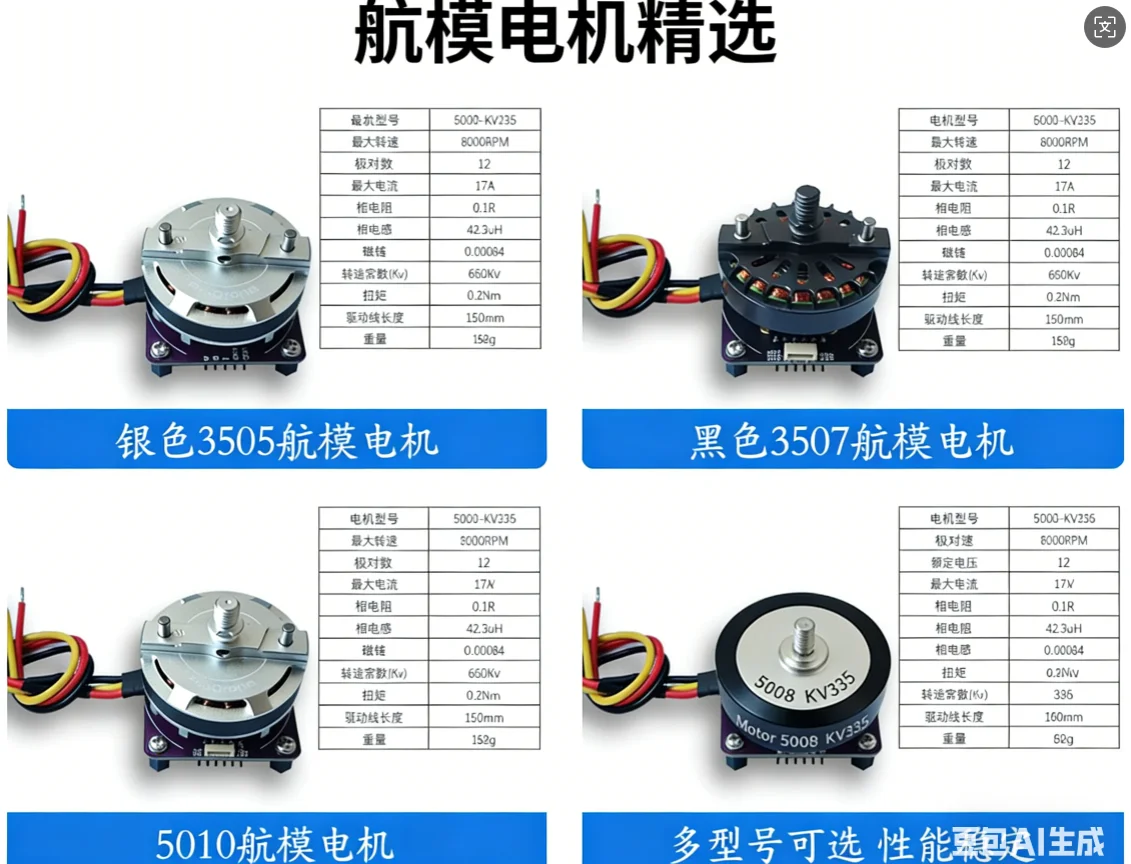 Gimbal Motor Model Aircraft Motor Motor with Encoder Adapted to SimpleFOC
