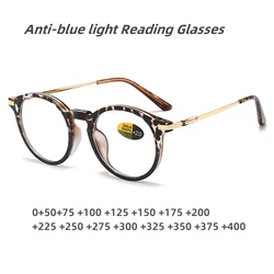 2024 Reading Glasses Women Men Universal Full Frame Anti Blue Light Newspaper Reading Mobile Phone Presbyopic Glasses