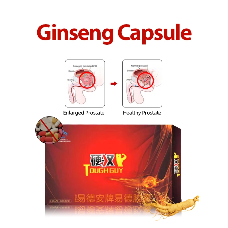 Ginseng Epimedium Capsule Prostate Prostatitis Prostatic supplements