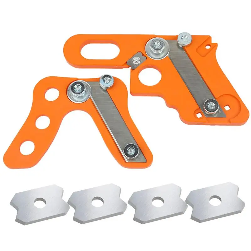 PVC คู่มือขอบแถบ Trimmer วีเนียร์เครื่องตัดขอบเครื่องมือไม้ Chamfer เครื่องบินไม้ Chamfering Fillet Scraper Chamfer Trimmer