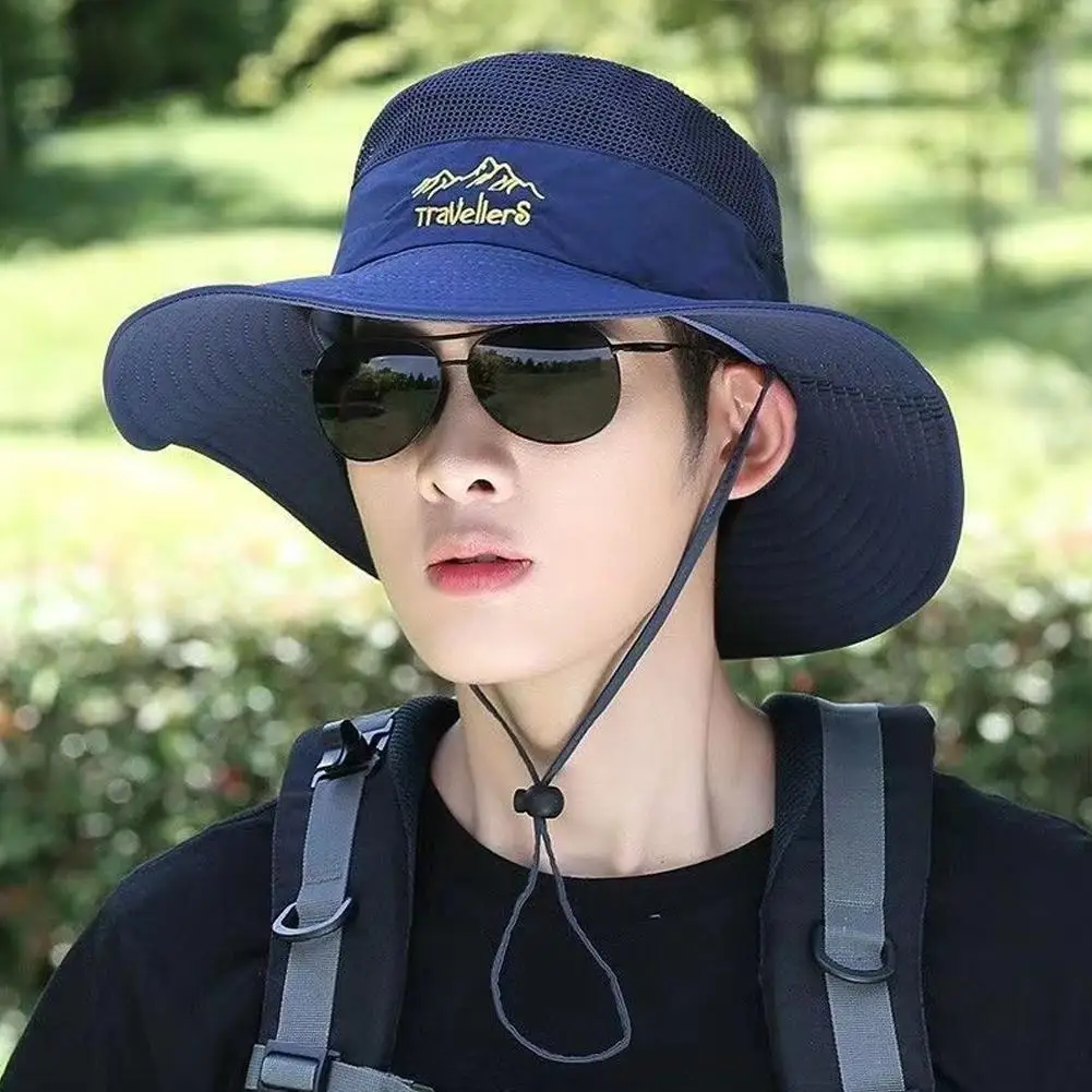 Men's Fishing Cap Summer Sun Protection Hat Mountain Climbing UV Protection Hat Breathable Baseball Cap Outdoor Adventure