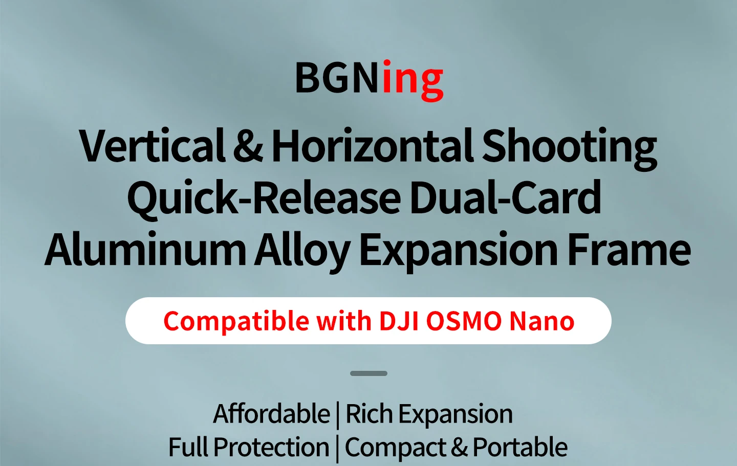 Für DJI Osmo Nano Kamera Cage 2-Pin-Adapter 1/4 Zoll Schraube Cold Shoe Halterung für Stativ Helmhalterung Magnetische Ladestation Option – Detail 15