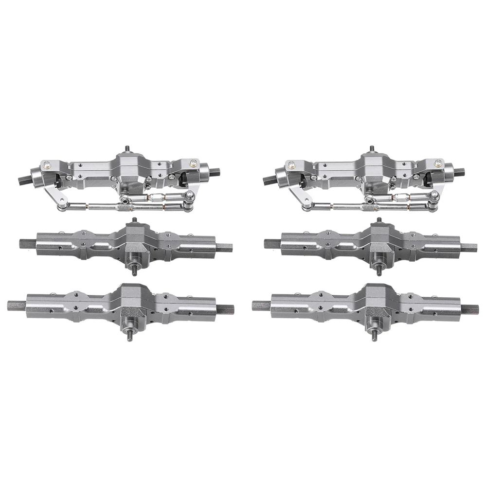 

B78B-2X For WPL 1/16 B16 B36 6WD Replace Upgrade Front/ Rear/ Bridge Axle Part Set Truck RC Car Parts Aluminum Alloy Durable