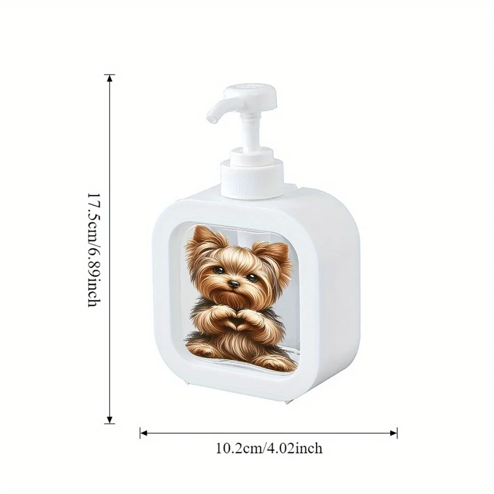 موزع صابون زجاجي لطيف للكلاب (مضخة): مرطب قابل لإعادة الملء، للحمام/المطبخ، صابون/غسول اليد، ديكور المطبخ + الحمام #2