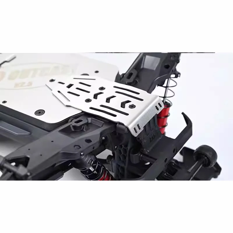 304 stainless steel chassis protection plate applied to ARRMA 1/10 OUTCAST 4S V2.5 RC remote control off-road vehicle