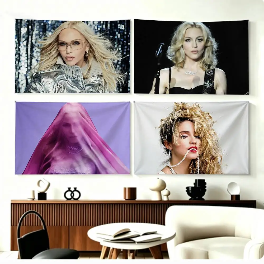 

Retro Disco Pop Music Madonna Confessions I Feel So Free Flags Wall Hanging Background Art Banner for Bedroom Home Outdoor Decor