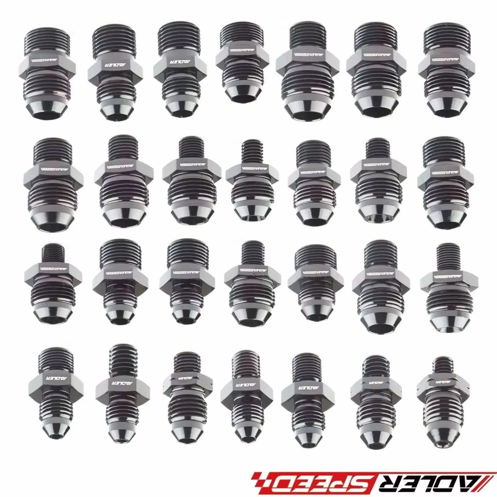 1PCS Universal AN6 AN8 AN10 AN12 To AN4 6 8 10 12 To M12/M14/M16/M18x1.5 Thread Straight Fuel Oil Air Hose Fitting Male Adapter
