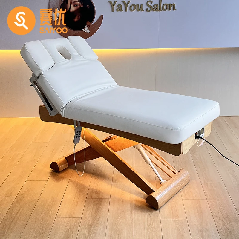 Massage Table & Bed,Beauty Salon Furniture,Wooden Base , Beauty Salons, Massage Spa , Multifunctional Hydrotherapy Care Bed