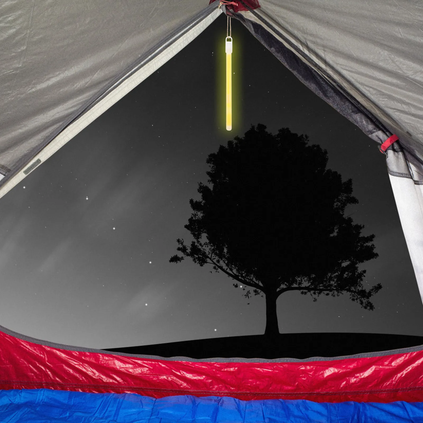 

5Pcs Glow Sticks Emergency Lighting Outdoor Camping Multi Functional Hanging Bright Glow Sticks for Night Activities