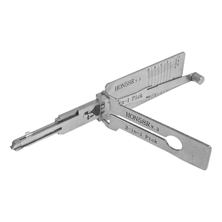 Lishi 2-In-1 LOCKSMITH TOOL HON58R FOR Acura CL 1995 - 2003/ FOR Honda FOR Integra 1990 - 2001/MDX 2000 - 2006/NSX 1991 - 2005