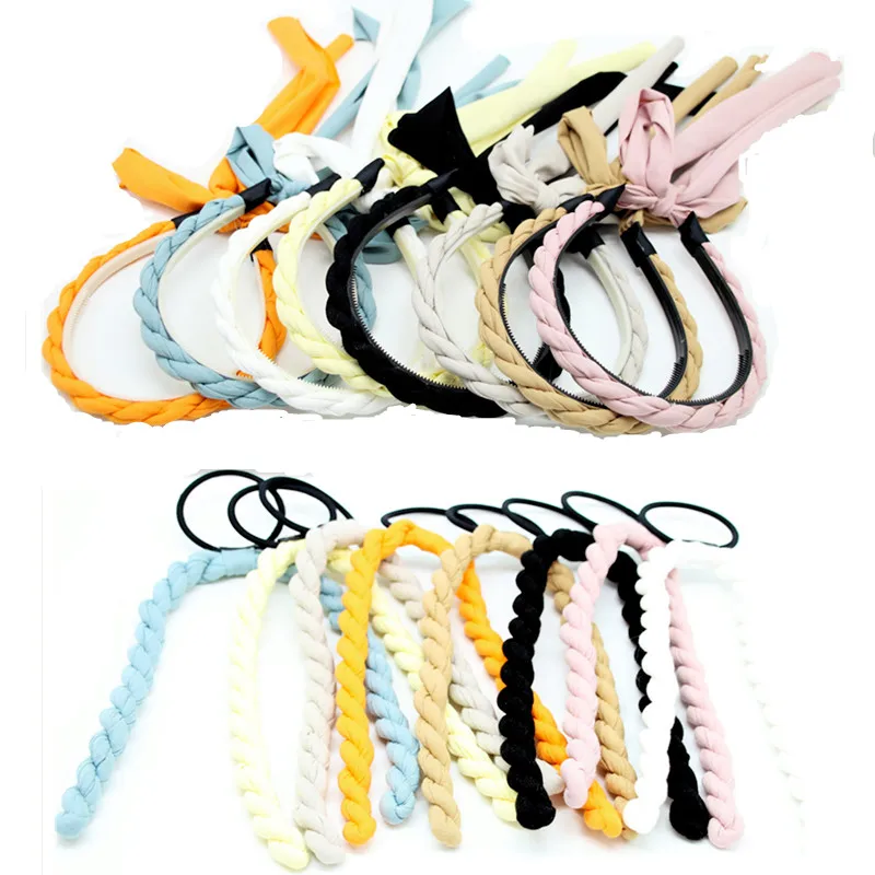 

Fashion New spring and summer romantic lace floral large clips fashion hair accessories Bow hairband Fried dough twist beadband