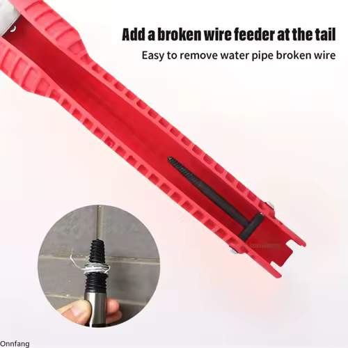 8 In 1 Flume Wrench Anti-slip Kitchen Sink Repair Tools Bathroom Faucet Assembly Key Plumbing Installation Wrench - Image 4