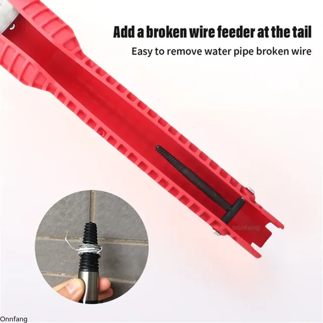 8 In 1 Flume Wrench Anti-slip Kitchen Sink Repair Tools Bathroom Faucet Assembly Key Plumbing Installation Wrench 4 8 In 1 Flume Wrench Anti-slip Kitchen Sink Repair Tools Bathroom Faucet Assembly Key Plumbing Installation Wrench 4