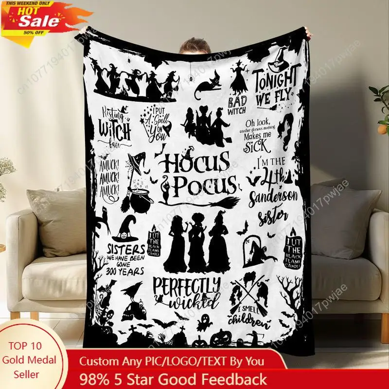 

Blanket, 1 Count Soft Warm Nap Throw Blanket,Halloween Decor Air-conditioned Room Blanketfor Home Office Travel Camping Dormitor