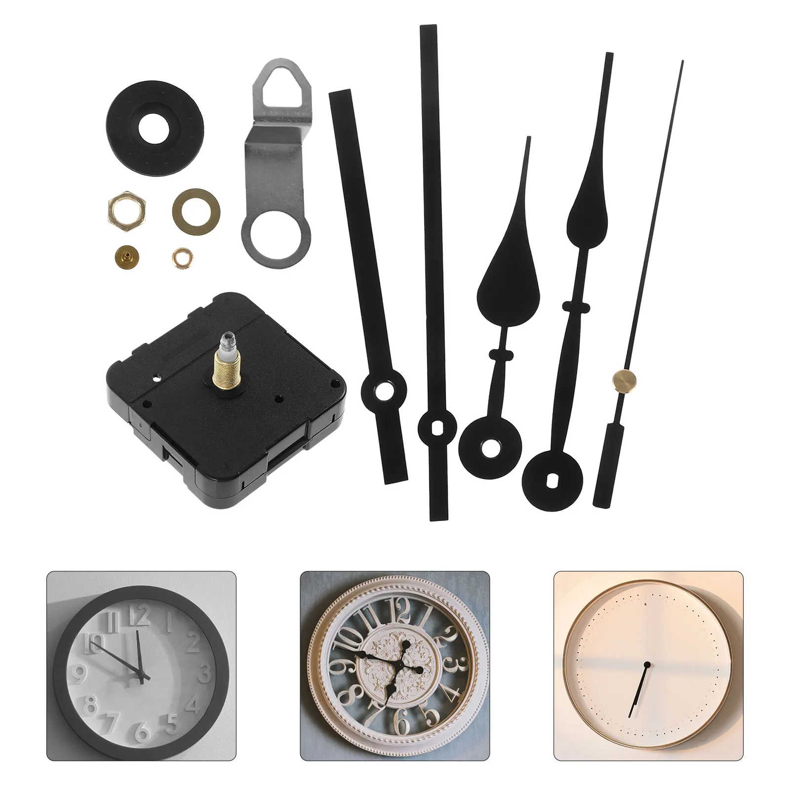

1 Set Wall Movement Pendulum Clock Mechanism Diy Clock Kit Hands High Torque Replacement Parts For Craft Wall Clocks Durable