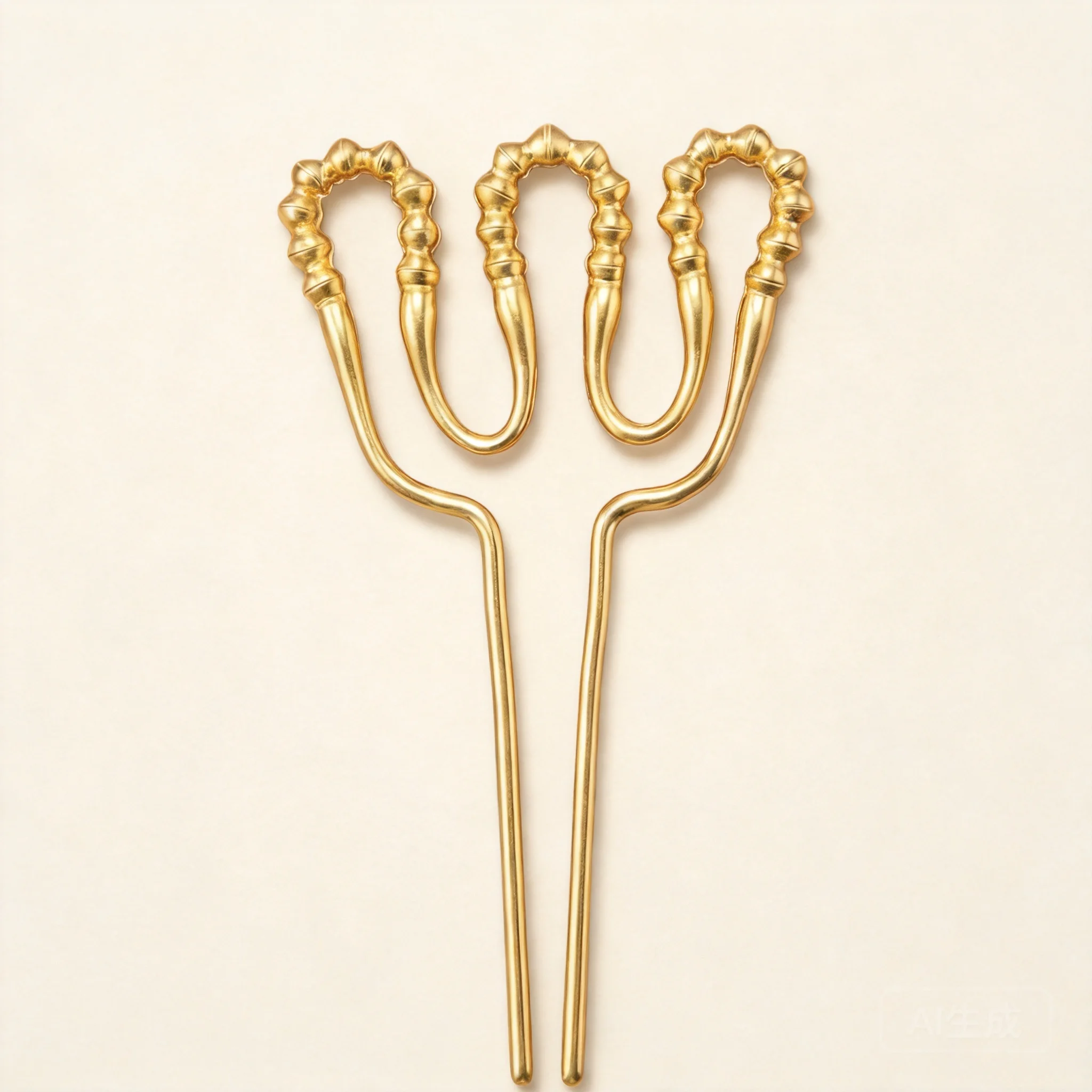 Traditional Chinese Song Dynasty Style Auspicious Gold Hairpin Lucky Hanfu Hair Accessory Blessing Hair Stick For Women Cosplay