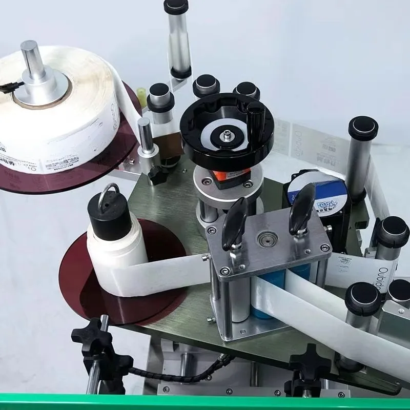 Custom Made Automatic Electric Water Bottle Adhesive Sticker Labeling Machine with Motor & PLC for PVC Labels Cans Barrels