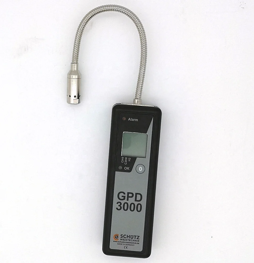 GPD300-Sniffing Display a LED Allarme acustico visibile Metano Idrogeno Propano CH4/H2/C3H8 Rilevatore di fughe multigas portatile