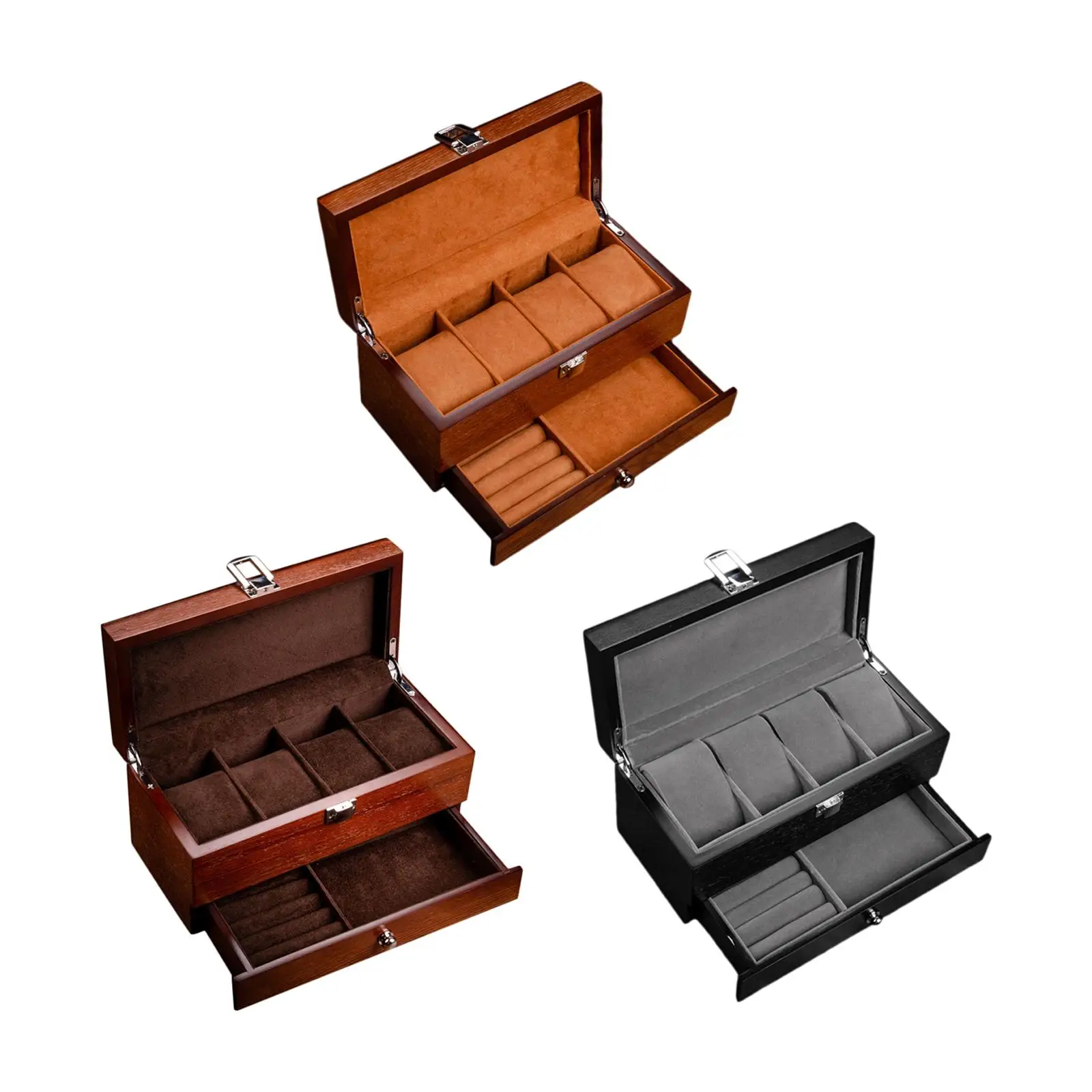 Double Layer Watch Box Practical for Watches Home Decoration Table Dresser