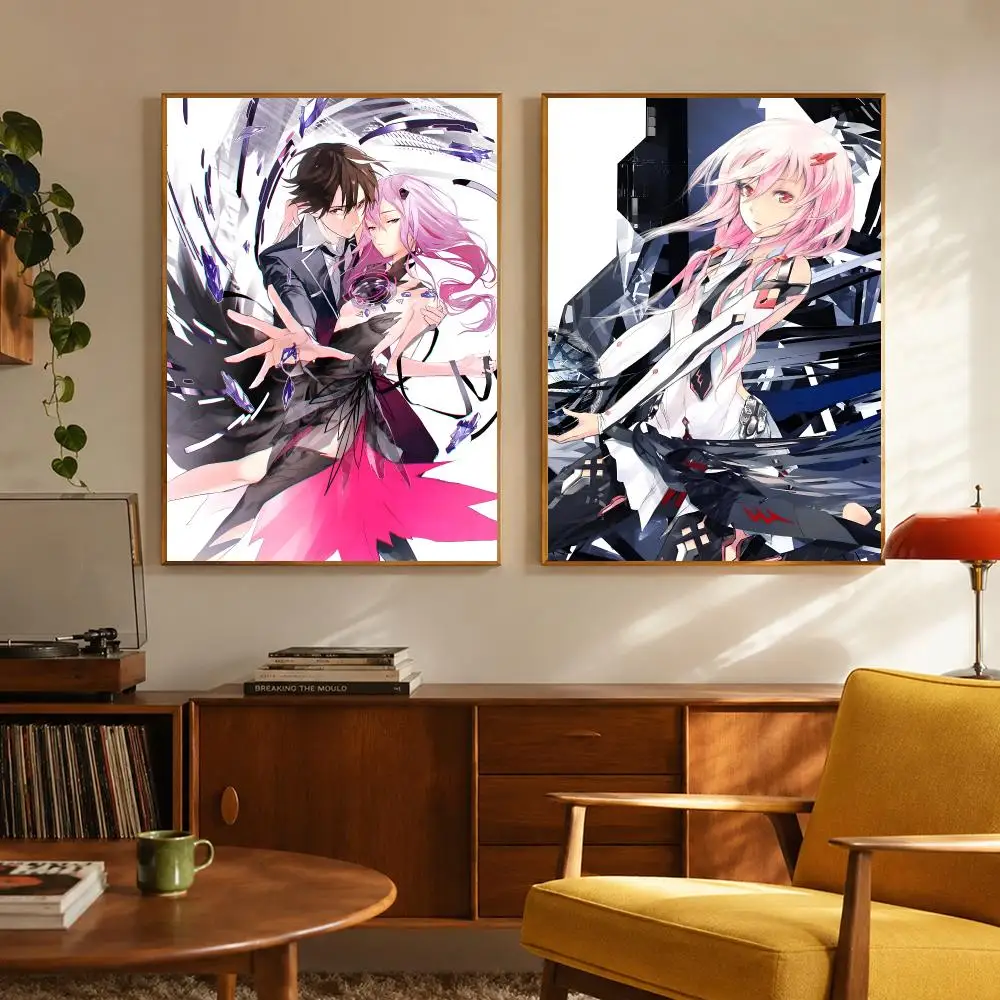 Action Anime Guilty Crown Poster Digital Solvent Print Waterproof PP Fade-Resistant Wall Art Room Decor Gift