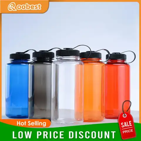 1000ml Portable Sports Wide Mouth Large Capacity Water Bottle Drink Cup Portable Mug Wear Drop-resistant Sports Bottles