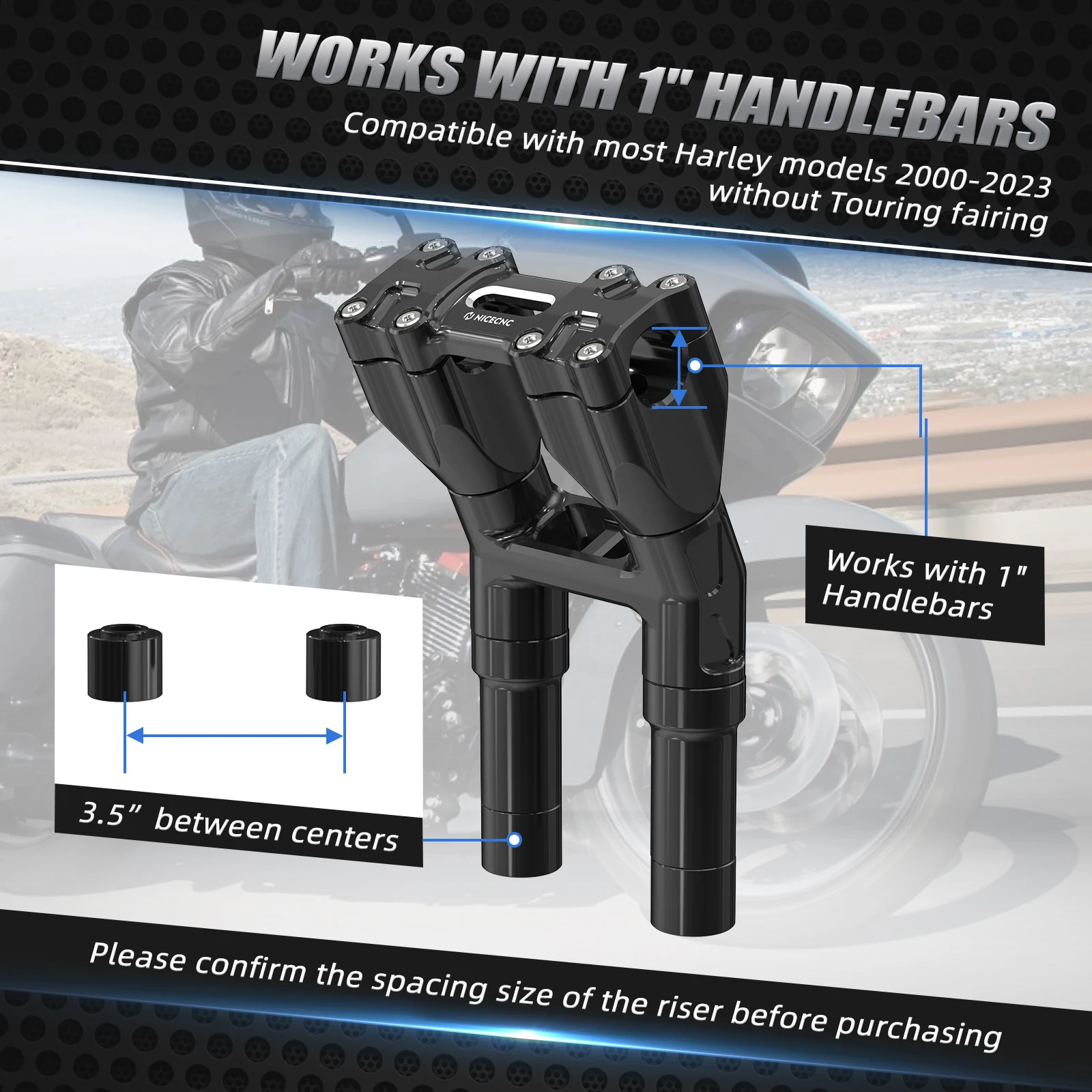 Kickback Handlebar Riser 8
