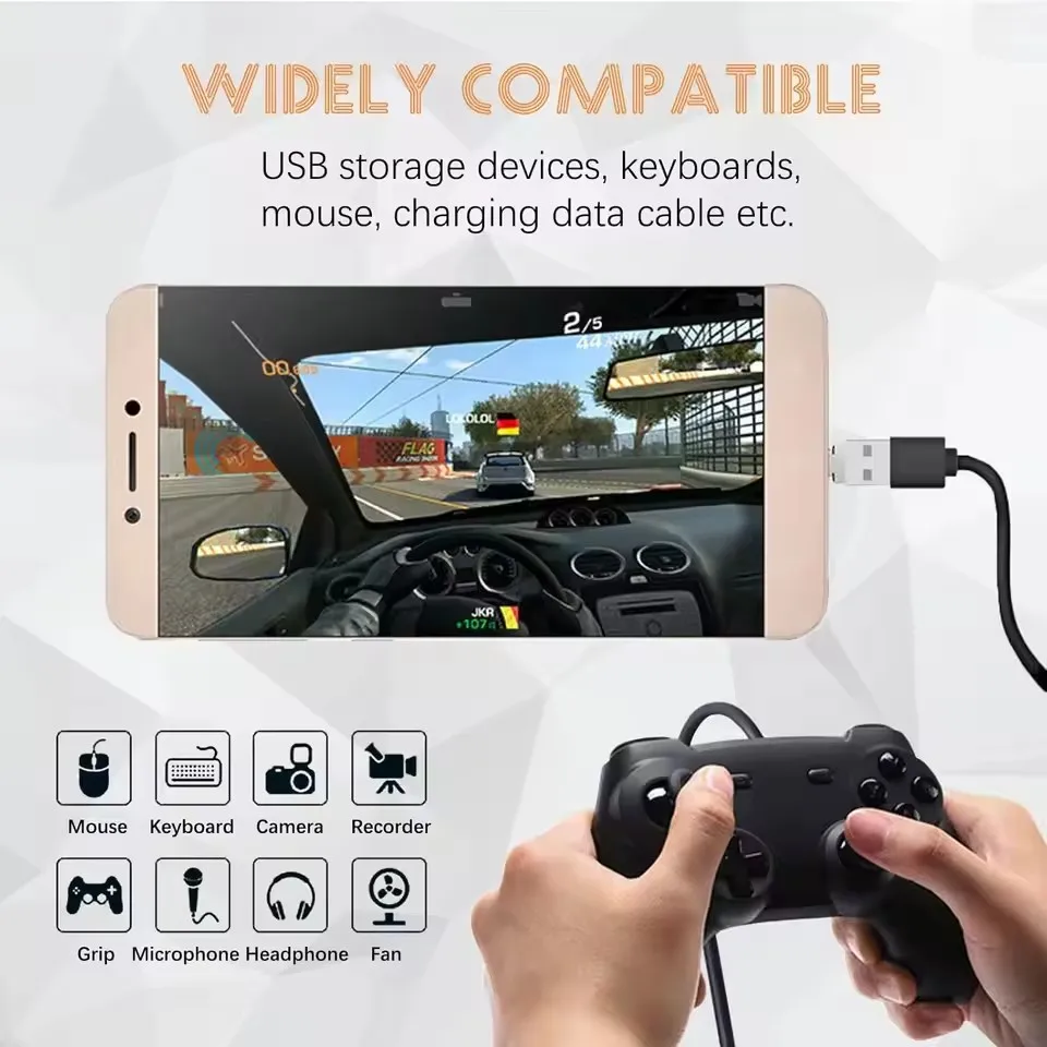 1-20PCS OTG Micro USB Type C Adapter USB-C Male to USB 2.0 Female Data Connector for Macbook Samsung Xiaomi Huawei Android Phone image 6