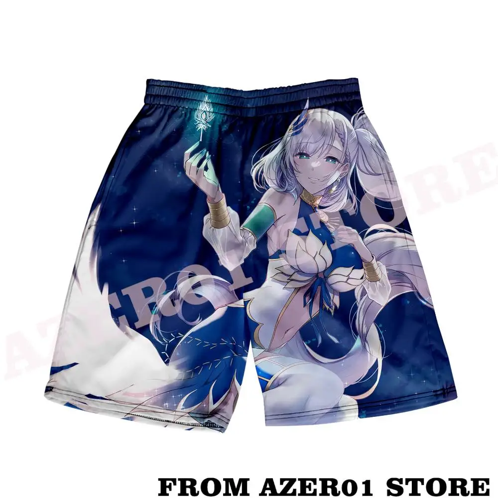 HOLOLIVE VTuber Pavolia Reine Merch Summer Women/Men  Elastic Waist Streetwear Shorts Kawaii Beach Shorts pants