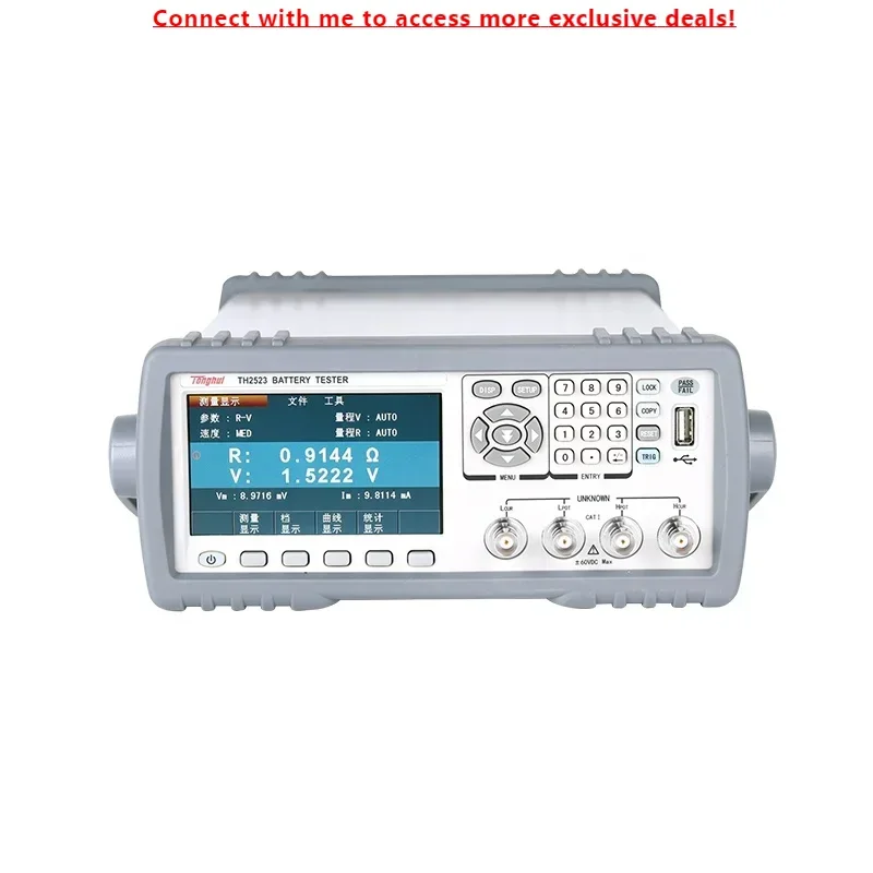 

Tonghui TH2523 Battery Tester Internal Resistance Meter 100uV-65V AC Resistance Measurement