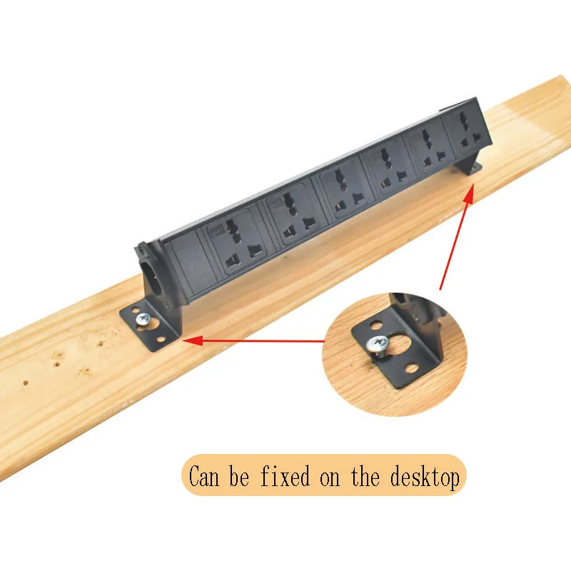 Aluminiumlegierungsgehäuse PDU Netzwerkschrank Rack 10A Universal-Desktop-Buchse 1-9AC Wireless