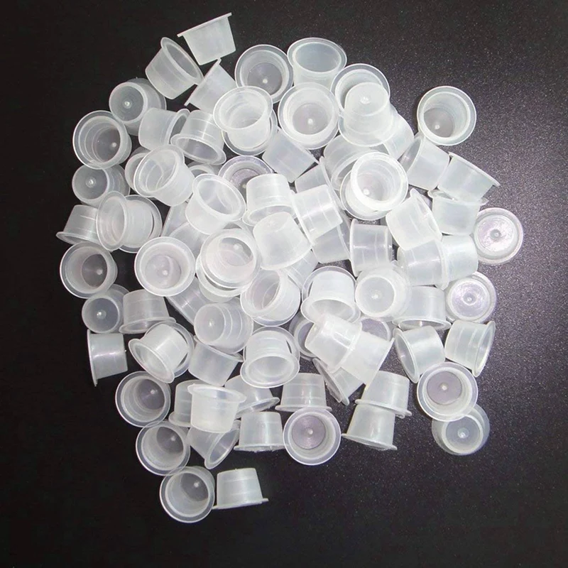 Pigment Cups For , 600Pcs/Bag 13Mm Medium Tattoo Ink Rings Disposable For Microblading Pigment Cups