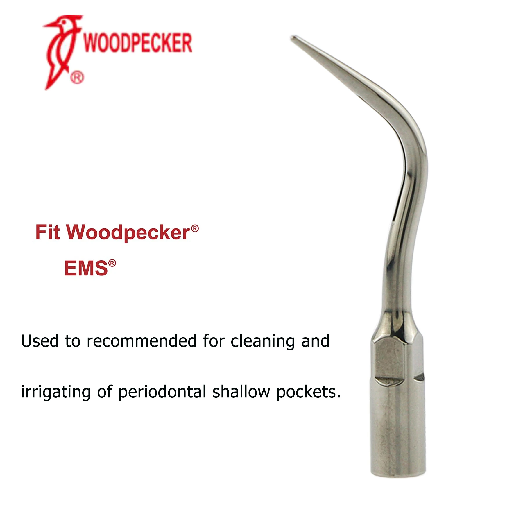 

Woodpecker Dental Ultrasonic Scaler Scaling Tips Endo Cavity Preparation P4 Tooth Whitening Kit Fit EMS UDS