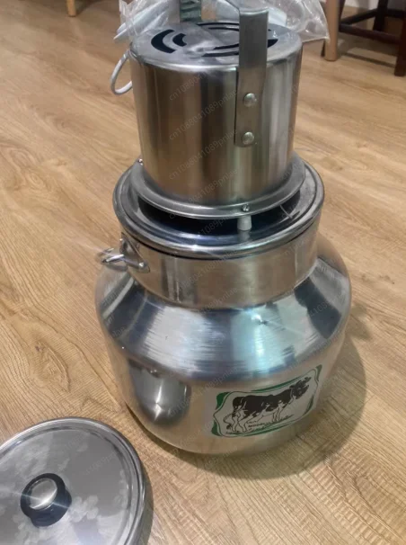 

Электрический алюминиевый сливочный блендер/миксер для молока с крышкой из нержавеющей стали