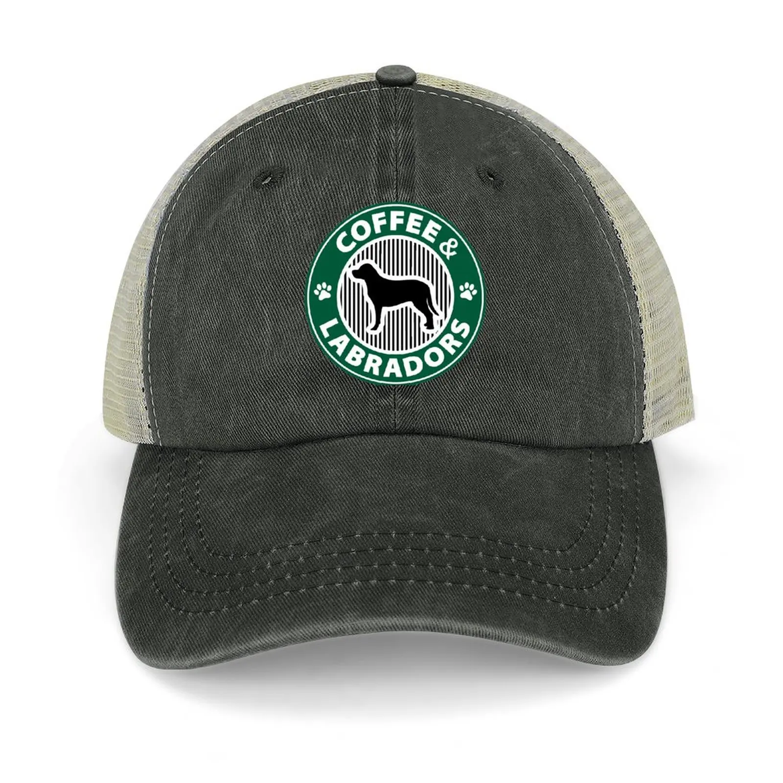 

Coffee and Labradors - Dog lovers - Dog mom - Dog dad Baseball Cap Streetwear Sunscreen Golf Women Men's