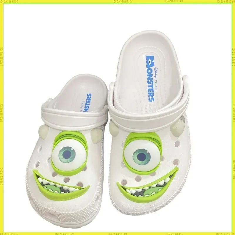 

Hot Disney Monster Big Eyes Hole Shoes Summer Anti-Slip Outdoor Casual Beach Sandals Parent-Child Version Comfortable Slippers
