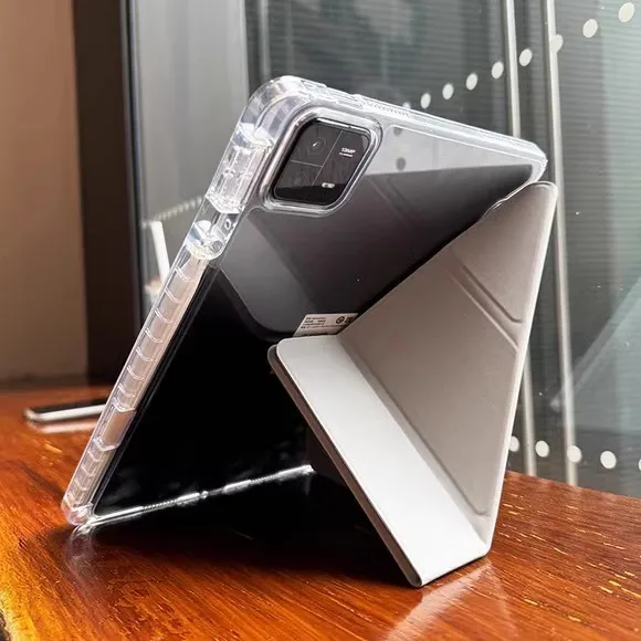غطاء حماية للكمبيوتر اللوحي Mi Pad 7 7Pro لهاتف Xiaomi Mi Pad 6 6Pro 5 5Pro مع فتحة قلم مادة أكريليك شفافة