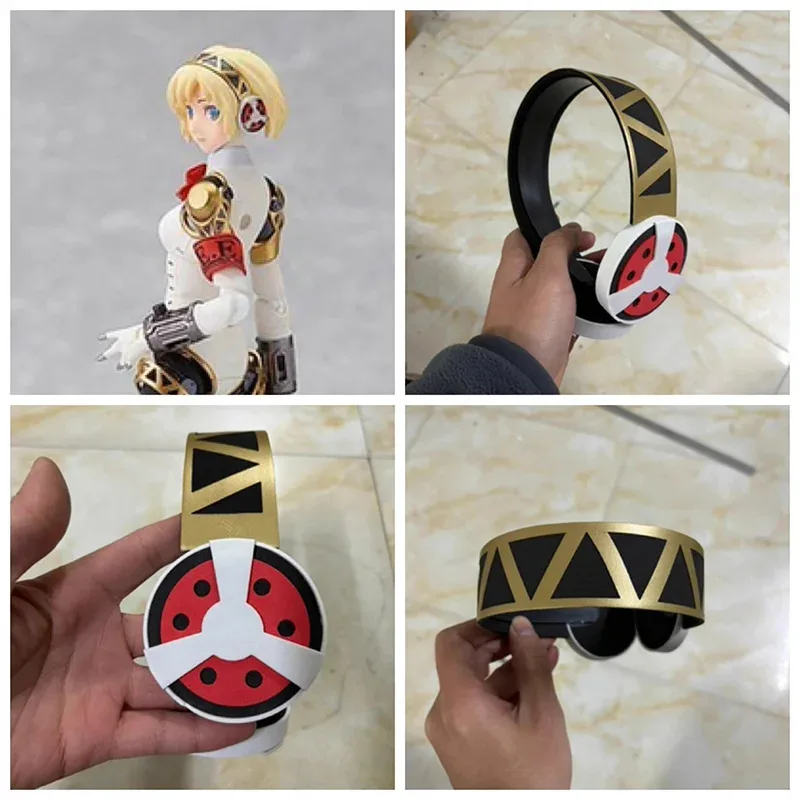 

Game P3 Aegis Headphones Headset Headwear Accessories Halloween Cosplay Costume Prop eo]5