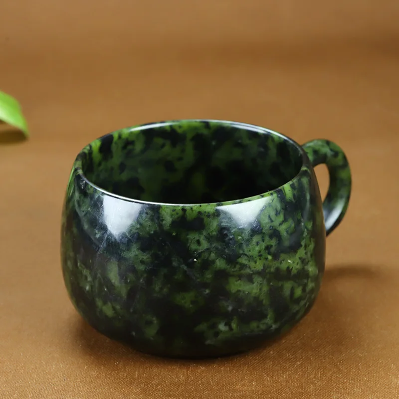 Pure Natural Medicine King Stone Tea Cup Office Coffee Cup Water Cup Magnetic Jade Tea Set Decoration Random Hair