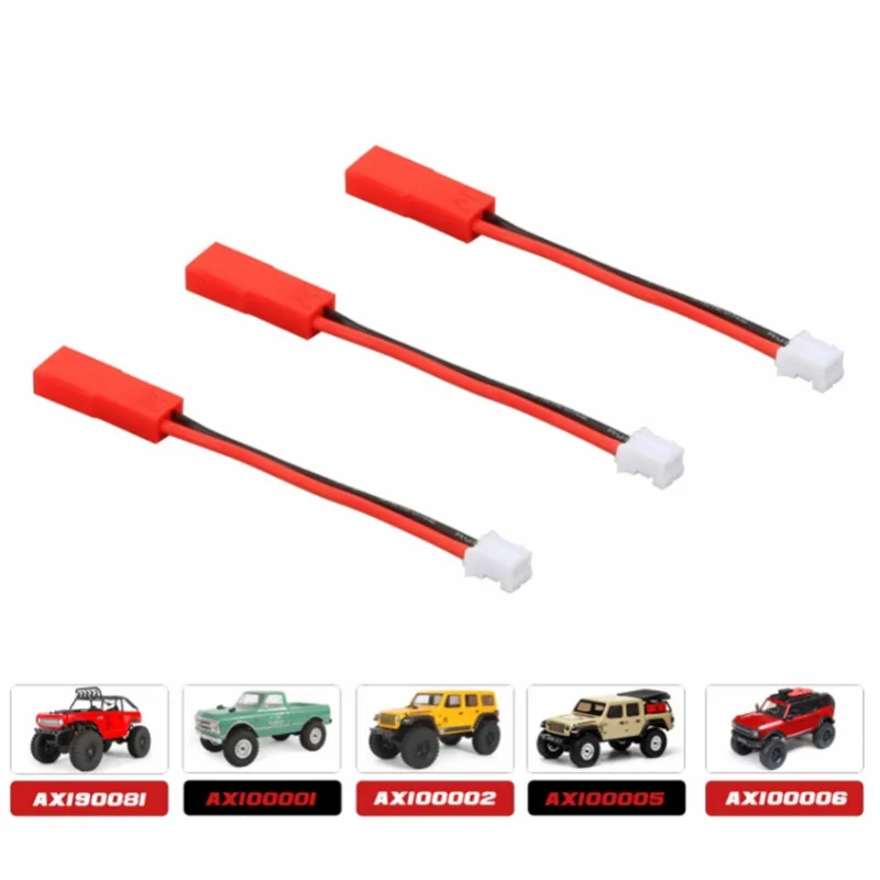 3Pcs PH2.0 To JST Plug Adapter Connector For AXIAL SCX24 1/24 Tracked Vehicle Upgrade Part