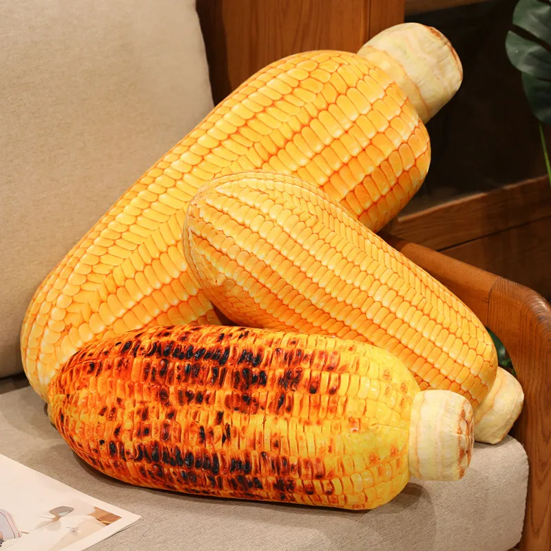 新鮮なトウモロコシのぬいぐるみソフトぬいぐるみ作物グリルコーン人形シミュレーション枕睡眠クッションクリスマスギフト子供のための