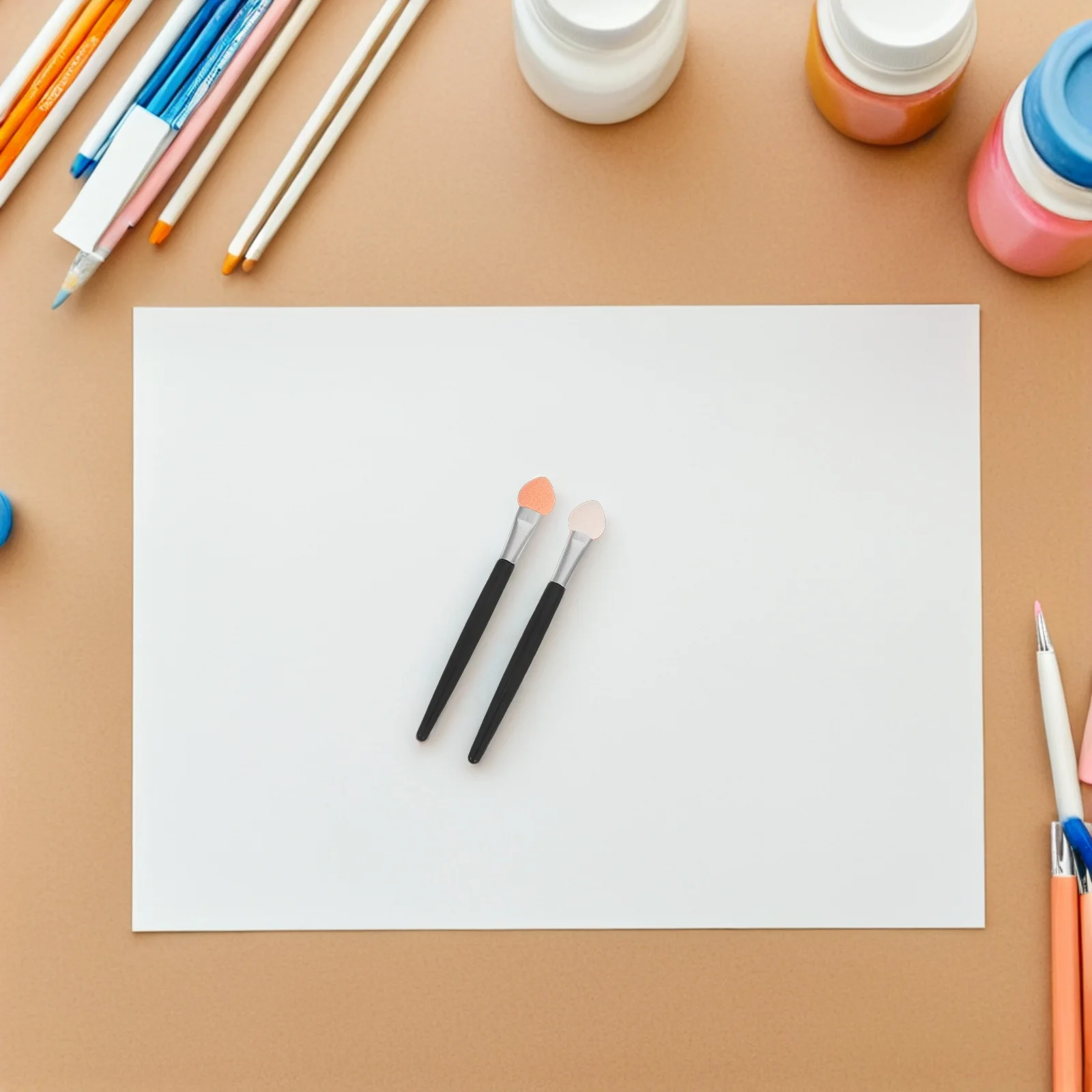 Applicateurs d'éponge, pinceaux de mélange de peinture détaillée, Mini encre, projets artisanaux de bricolage, pinceaux pour 50 pièces