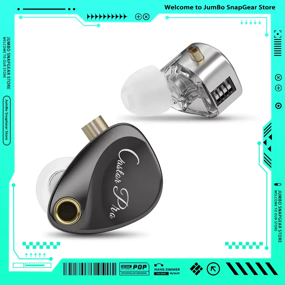 

KZ Castor PRO in Ear Earphone HiFi Bass Dynamic Earbuds High-end Tunable Headphone Harman Target with Improved Bass Headsets