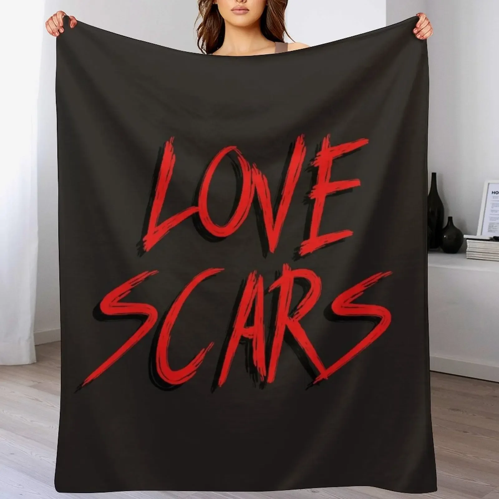 

Love Scars TR Throw Blanket Flannel Hairy Softest blankets and throws Blankets