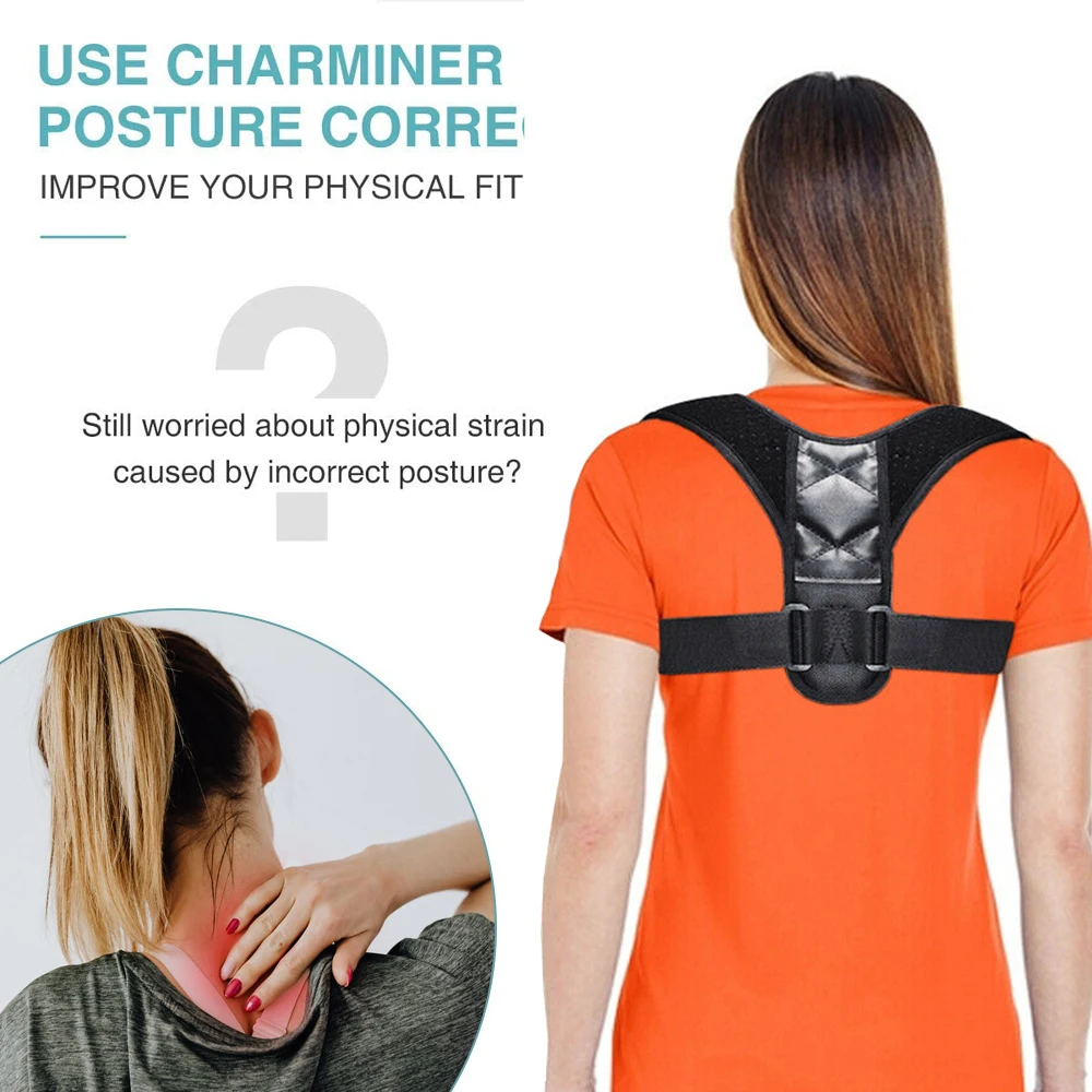 Posture Corrector for Men and Women Adjustable Upper and Back Brace Straightener Clavicle Support for Back Shoulder Neck & Spine