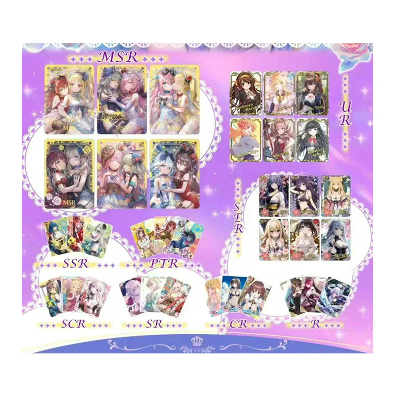 

Аниме «История богини» 2M16 MSR PTR SER PR SSR Эмилия Хурина Эула Коллекционные карты Рождественские подарки на день рождения Детские игрушки