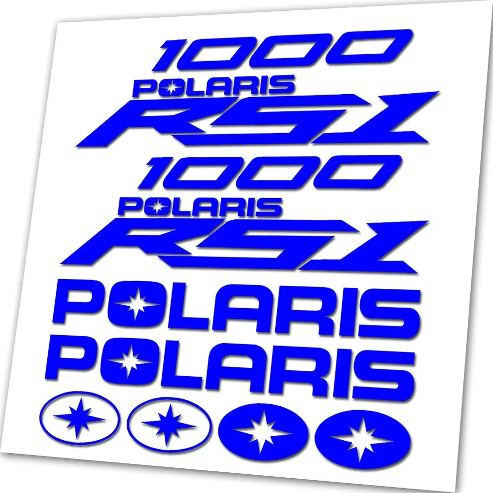 UNIVERSAL REPACEMENT EMBLEM STICKERS FOR POLARIS RZR RS1 1000 VINYL DECAL - view 3