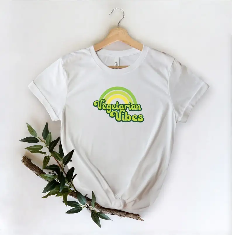 Vegetable Vibes Shirt   Animal Activist Shirt  Vegan T-Shirt  Funny Vegetarian Tee  y2k aesthetic shirts for women  graphic tee